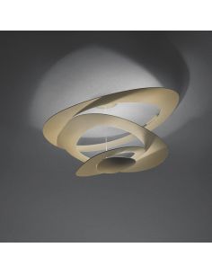 Artemide Pirce Led Lampada Soffitto Oro