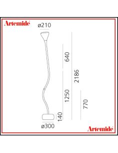 Artemide Pipe Led Lampada Da Terra Dimmerabile White Integralis 2