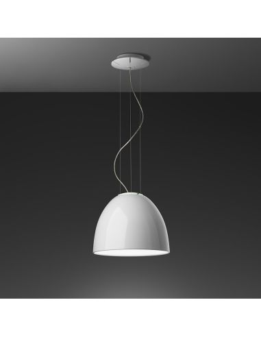 Artemide Nur Mini Gloss Sospensione Alo 150W Bianco