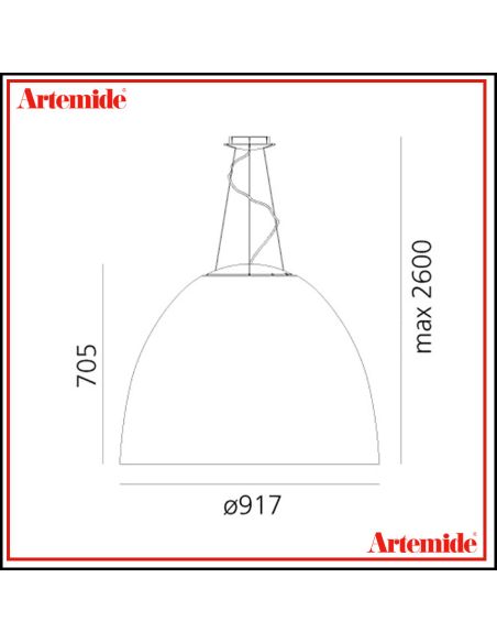 Artemide Nur 1618 Acoustic Grigio White Integralis