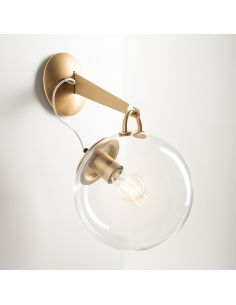 Artemide Miconos Lampada Da Parete 25 Oro Satinato