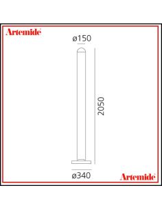 Artemide Metacolor Lampada Da Terra Led App Compatibile 2