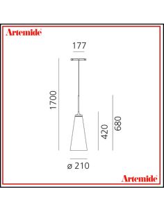Artemide Look At Me 21 Track Lampada Sospensione 2