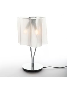 Logico Lampada Da Tavolo Artemide Cromo Seta Lucido