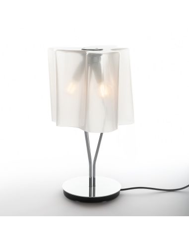 Logico Mini Lampada Da Tavolo Artemide Cromo Seta Lucido