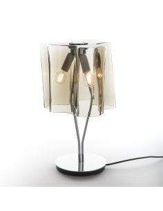 Logico Mini Lampada Da Tavolo Artemide Cromo Grigio