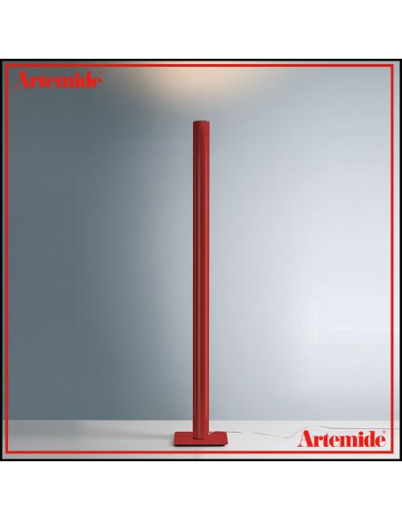 Artemide Ilio Led Lampada Da Terra Rosso White Integralis App