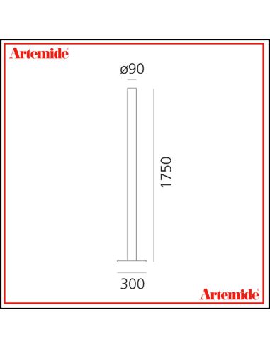 Artemide Ilio Led Lampada Da Terra Nero Opaco White Integralis App