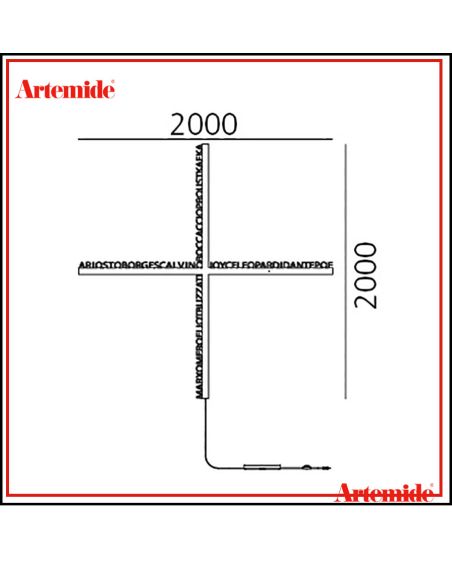 Artemide Hsiang Led Lampada Da Parete Nero