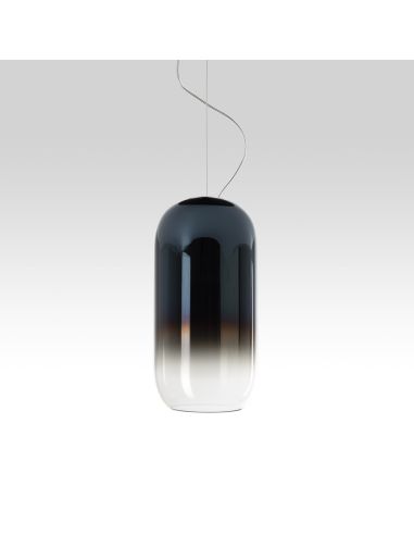 Artemide Gople Lampada Sospensione Nero E Blue Zaffiro