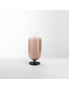 Gople Mini Lampada Da Tavolo Artemide Nero E Rame