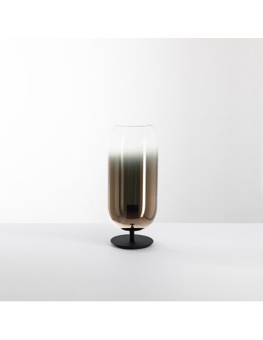 Gople Mini Lampada Da Tavolo Artemide Nero E Bronzo