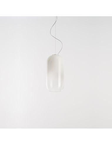 Artemide Gople Mini Lampada Sospensione Bianco E Bianco Sfumato