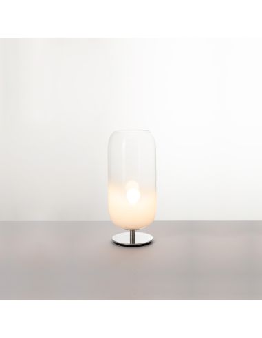 Gople Lamp Lampada Da Tavolo Artemide Mini Bianco Sfumato