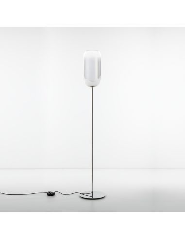 Artemide Gople Lamp Lampada Da Terra Argento Metallizzato