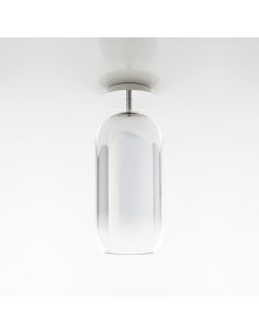 Artemide Gople Lamp Soffitto Argento Metallizzato
