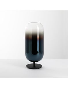 Gople Lampada Da Tavolo Artemide Nero E Blue Zaffiro