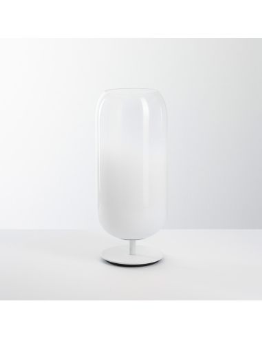 Gople Lampada Da Tavolo Artemide Bianco E Bianco Sfumato
