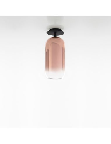 Artemide Gople Mini Lampada Soffitto Nero E Rame