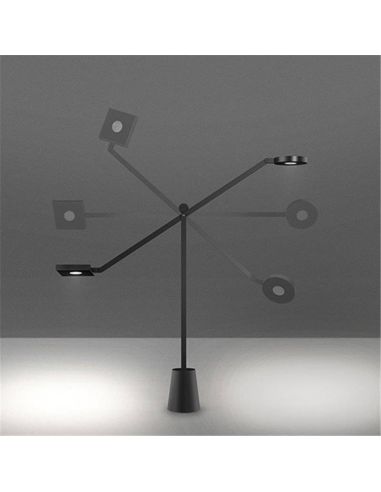 Equilibrist Led Lampada Da Tavolo Artemide Nero