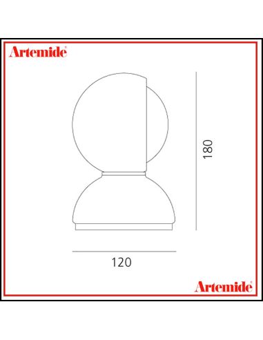 Eclisse Lampada Da Tavolo Artemide Rame