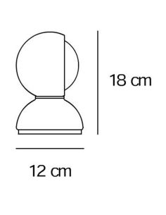 Artemide Eclisse Arancio Lampada Tavolo 2