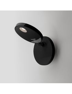 Artemide Demetra Lampada Da Parete Con Interruttore 2700K Nero Opaco