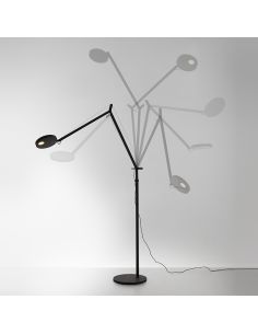 Demetra Led Lampada Tavolo Artemide Solo Corpo E Rilevatore Movimento Nero Opaco 2