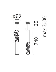 Artemide Decompose' Light Lampada Sospensione Oro 2