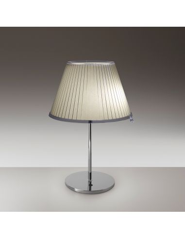 Artemide Choose Lampada Da Tavolo Cromo Rivestimento Pergamena