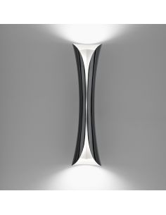 Artemide Cadmo Led Lampada Da Parete Bianco/Nero