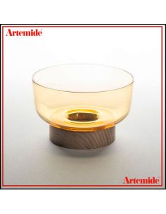 Artemide Lampada Da Tavolo Bonta' Solo Base E Ciotola Vetro Topazio