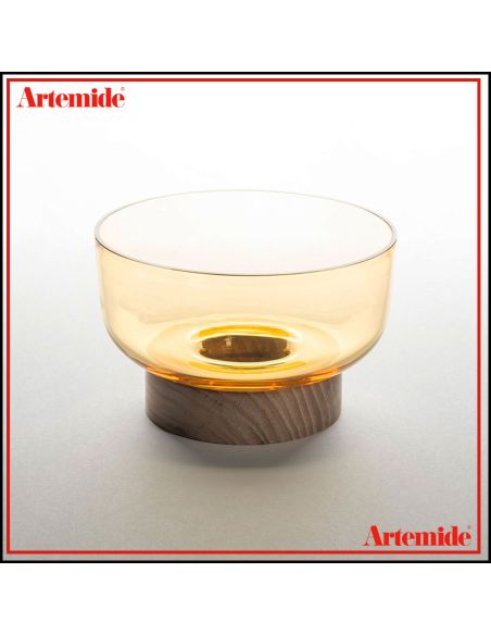Artemide Lampada Da Tavolo Bonta' Solo Base E Ciotola Vetro Topazio