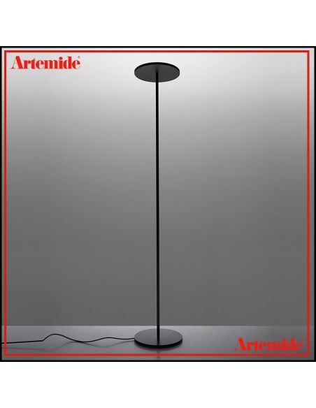 Athena Lampada Da Terra White Integralis Nero