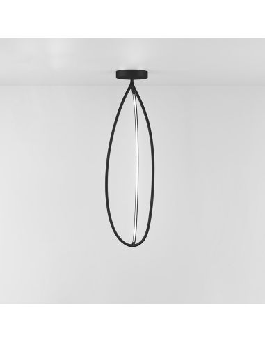 Artemide Arrival 130 Lampada Soffitto Nera