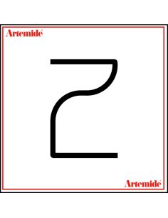 Artemide Alphabet Of Light Lampada Da Parete 'Z' Uppercase E Solo Supporto