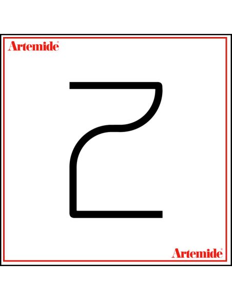 Artemide Alphabet Of Light Lampada Da Parete 'Z' Uppercase E Solo Supporto