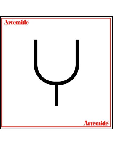 Artemide Alphabet Of Light Lampada Da Parete 'Y' Uppercase E Solo Supporto