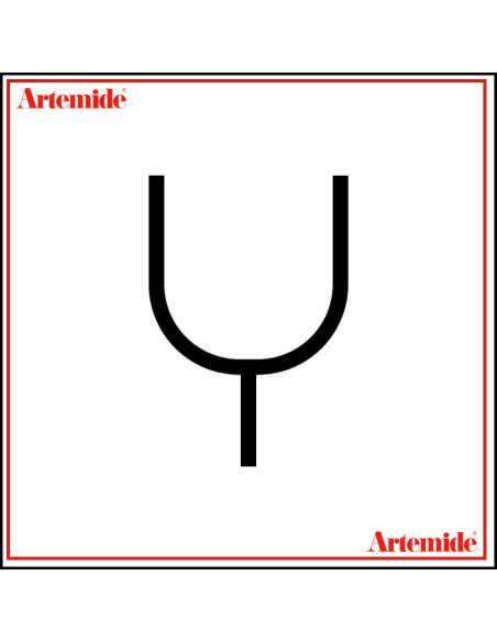 Artemide Alphabet Of Light Lampada Da Parete 'Y' Uppercase E Solo Supporto