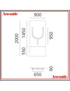 Artemide Alphabet Of Light Lampada Da Parete 'Y' Uppercase E Solo Supporto 2