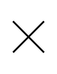 Artemide Alphabet Of Light Lampada Da Parete 'X' Uppercase