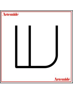 Artemide Alphabet Of Light Lampada Da Parete 'W' Uppercase E Solo Supporto
