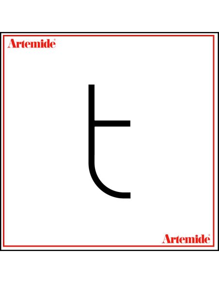 Artemide Alphabet Of Light Lampada Da Parete 'T' Lowercase E Solo Supporto