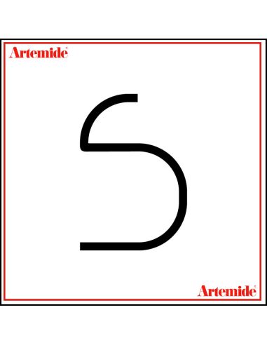 Artemide Alphabet Of Light Lampada Da Parete 'S' Uppercase E Solo Supporto