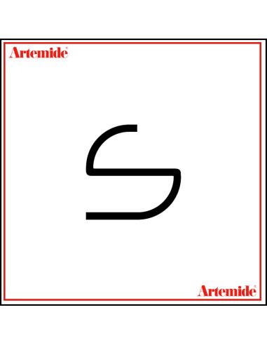 Artemide Alphabet Of Light Lampada Da Parete 'S' Lowercase E Solo Supporto