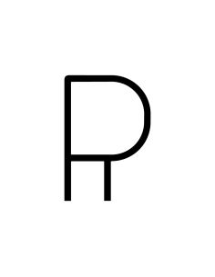 Artemide Alphabet Of Light Lampada Da Parete 'R' Uppercase