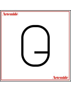 Artemide Alphabet Of Light Lampada Da Parete 'Q' Uppercase E Solo Supporto