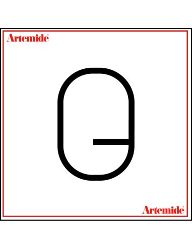 Artemide Alphabet Of Light Lampada Da Parete 'Q' Uppercase E Solo Supporto