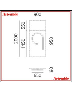 Artemide Alphabet Of Light Lampada Da Parete 'Q' Lowercase E Solo Supporto 2