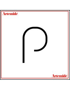 Artemide Alphabet Of Light Lampada Da Parete 'P' Lowercase E Solo Supporto
